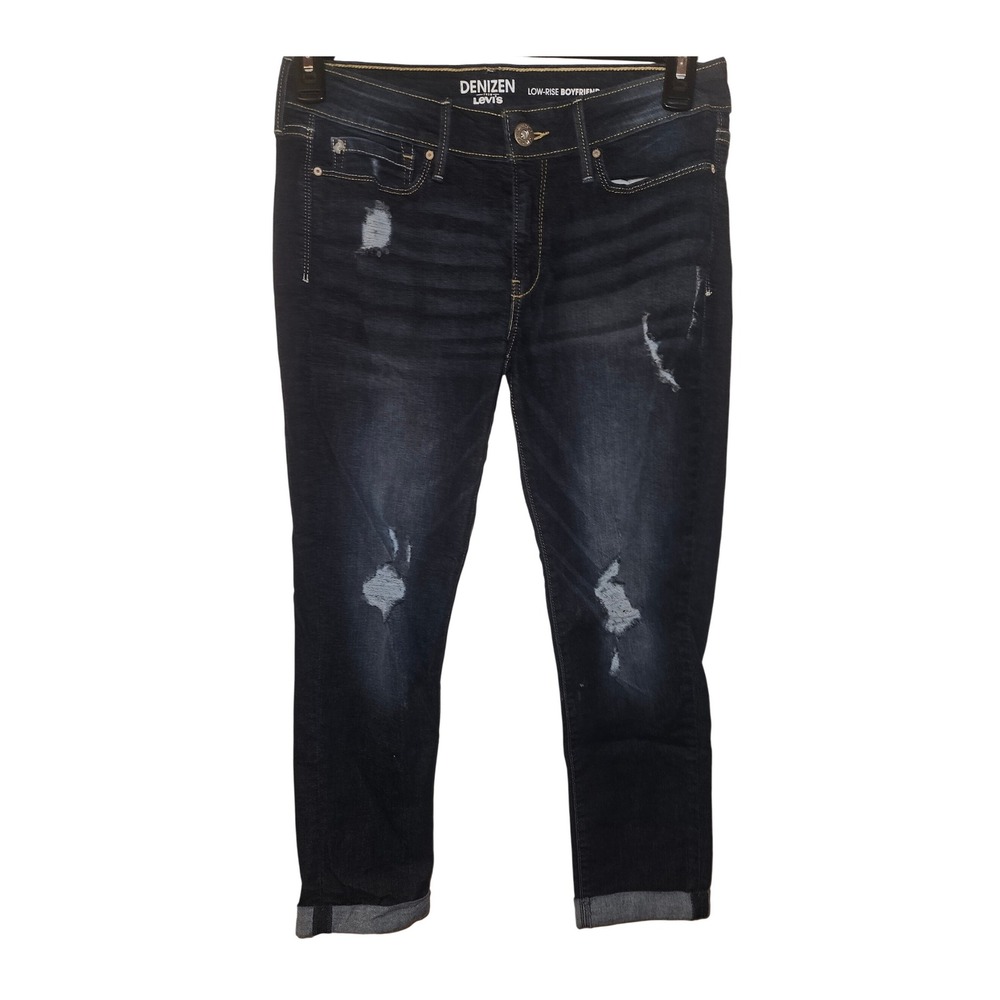Denizen from Levi's Low Rise Boyfriend Jeans Distressed Cuffed Women's Size 9